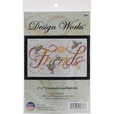 Design Works™ Friends Mini Counted Cross Stitch Kit