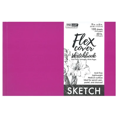 Pro Art® Premium Sketchbook with Flexible Cover, 9" x 6"