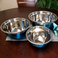 Oster Rosamond Turquoise Stainless Steel Mixing Bowl Set