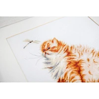 Luca-s Kitten With A Dragonfly Counted Cross Stitch Kit