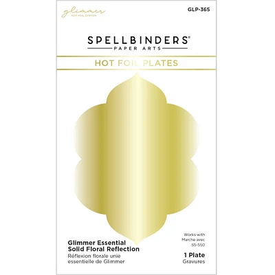 Spellbinders® Floral Reflection Solid Floral Glimmer Hot Foil Plate