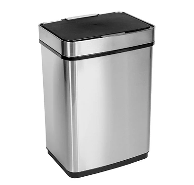 Honey Can Do 50L Stainless Steel Trash Can with Motion Sensor