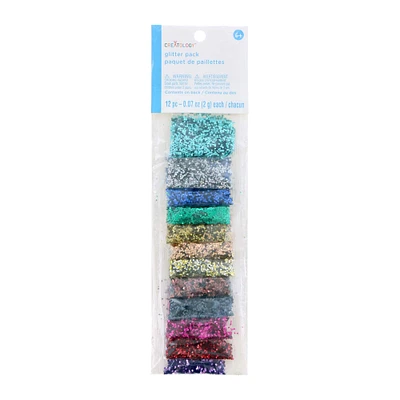 12 Packs: 12 ct. (144 total) Rainbow Glitter Pack by Creatology™