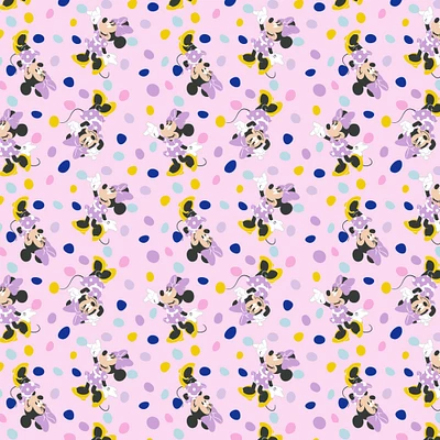 Disney® Minnie Mouse Pink & Purple Sweet Polka Dot Cotton Fabric