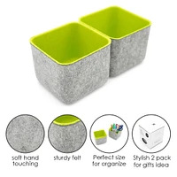 Welaxy Felt 2 Piece Storage Cubes