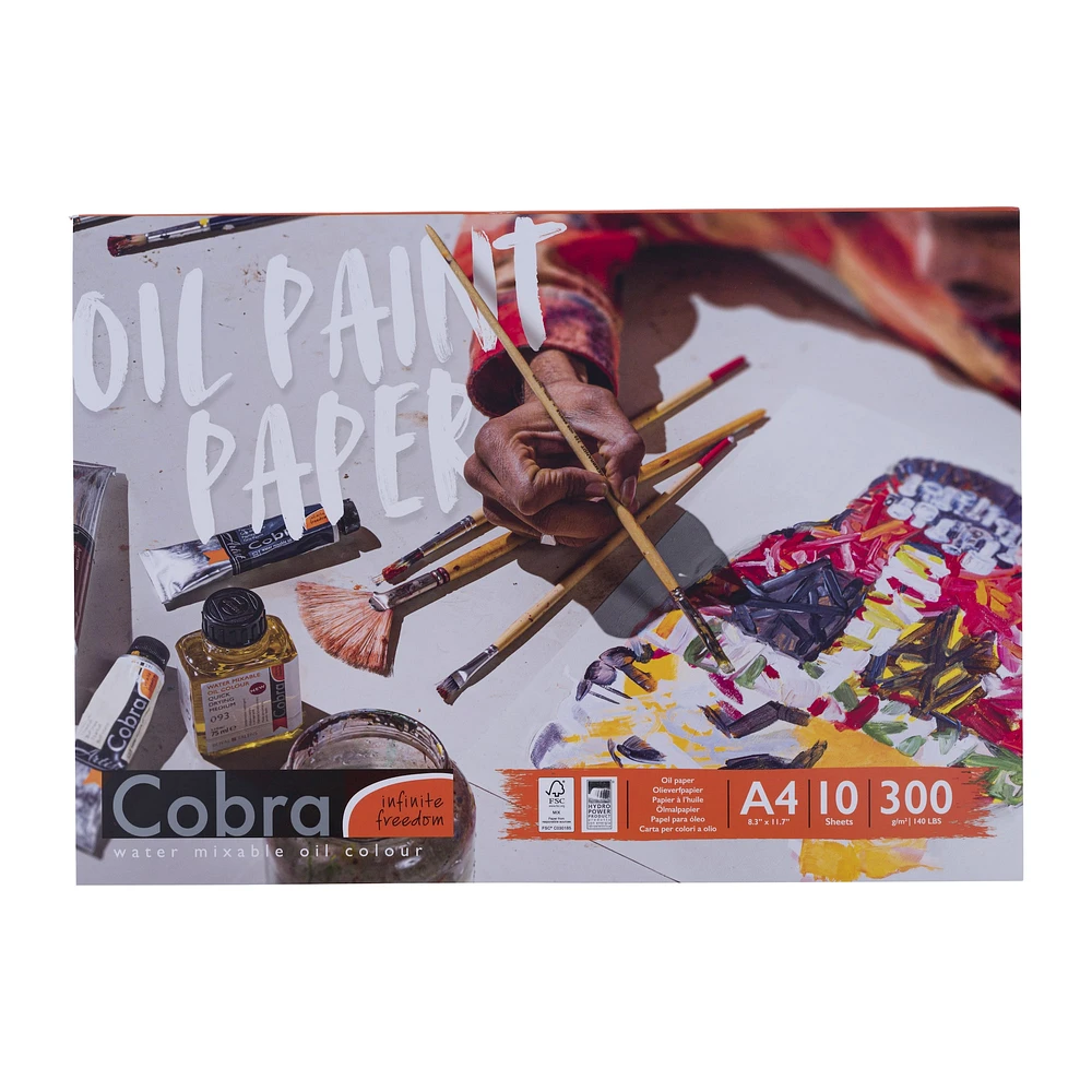 Cobra 140lb. A4 Oil Color Paper, 10 Sheets