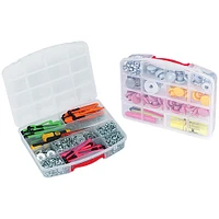 Quantum Storage Systems® 10.25" x 13" x 2.5" Clear Fixed 10 Compartment Storage Box