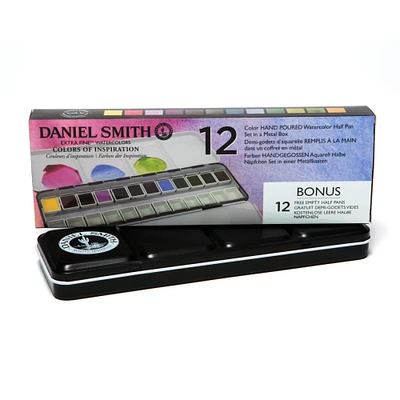 Daniel Smith Extra Fine™ Watercolor Colors of Inspiration 12 Color Half Pan Set 