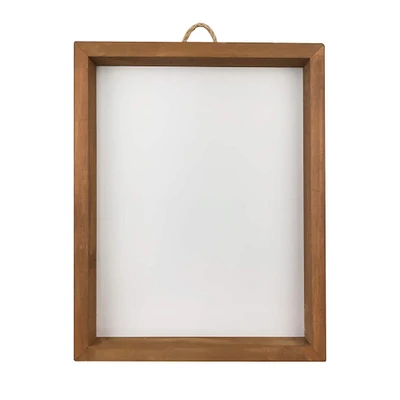 8" x 10" White Plaque with Brown Frame by Make Market®