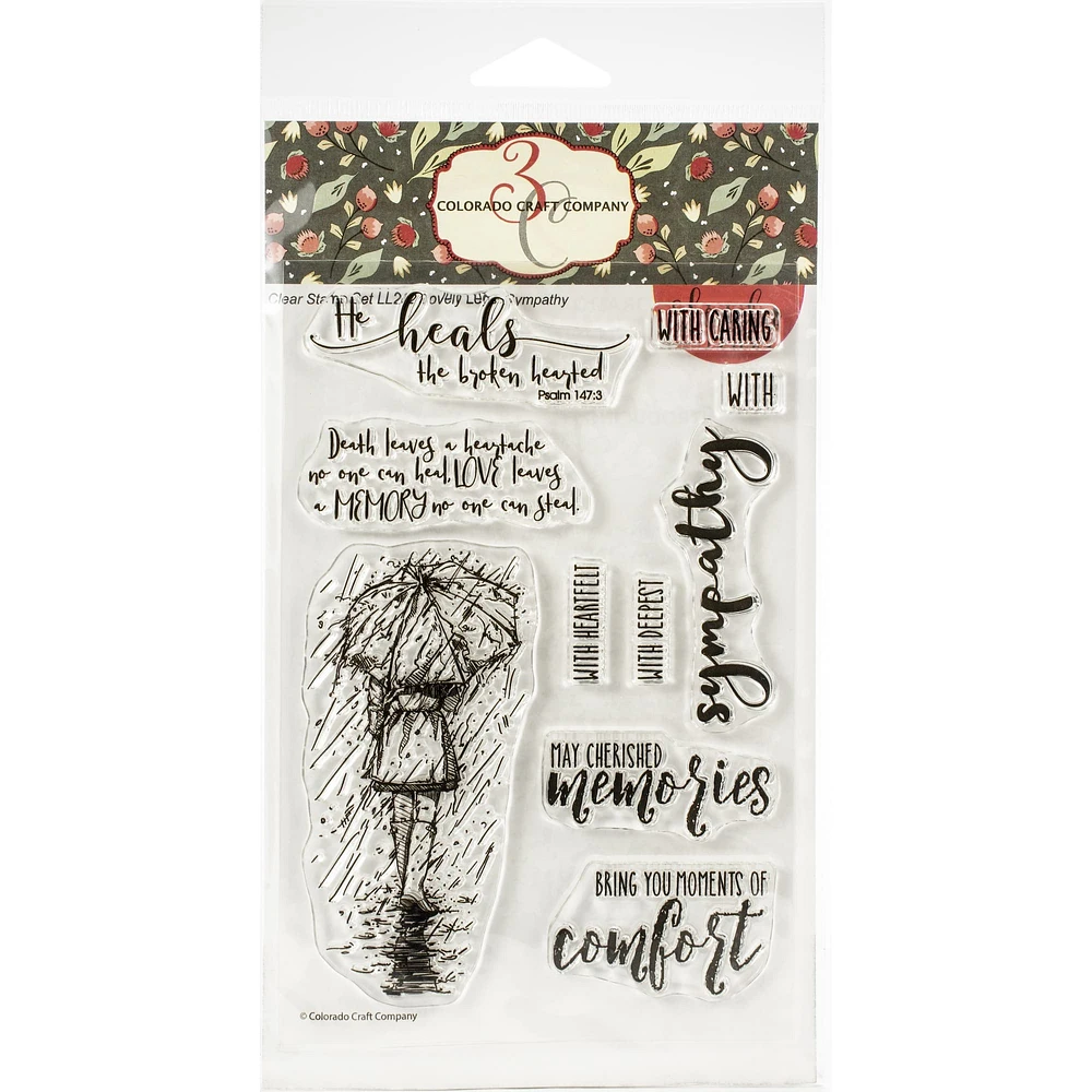 Colorado Craft Company Sympathy Clear Stamps