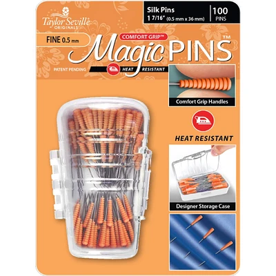 Comfort Grip® Magic Pins® Fine Silk Pins, 100ct.