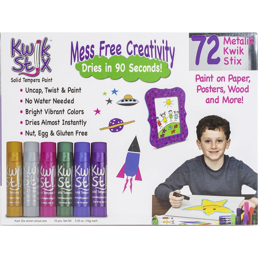 Kwik Stix™ Metalik 72 Piece Tempera Paint Class Pack