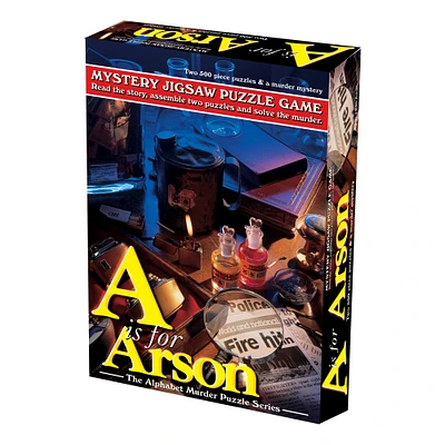 A is for Arson Murder Mystery 1,000 Piece Jigsaw Puzzle