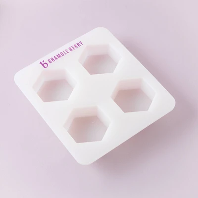 Bramble Berry 4 Cavity Hexagon Silicone Mold