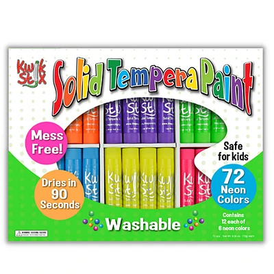 Kwik Stix™ 72 Neon Colors Tempera Paint Sticks Classpack