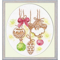 Oven Gingerbread Cross Stitch Kit