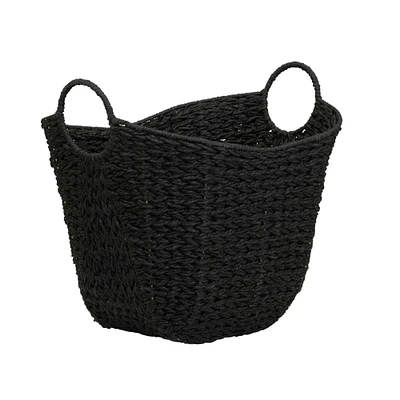 Household Essentials 17.5" Woven Paper Rope Basket with Handles