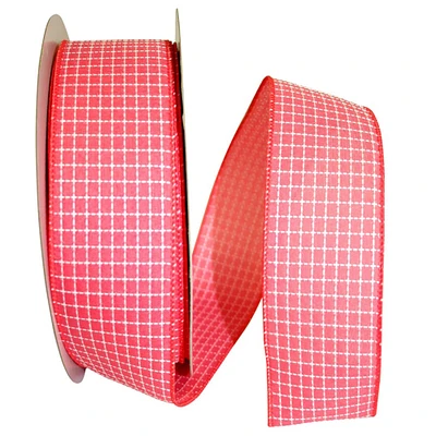 JAM Paper 2.5" Saddle Linen Wired Ribbon