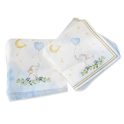 Kate Aspen® Blue Elephant Baby Shower Napkins, 30ct.