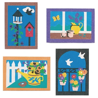 S&S® Worldwide Garden Sand Art Board Set