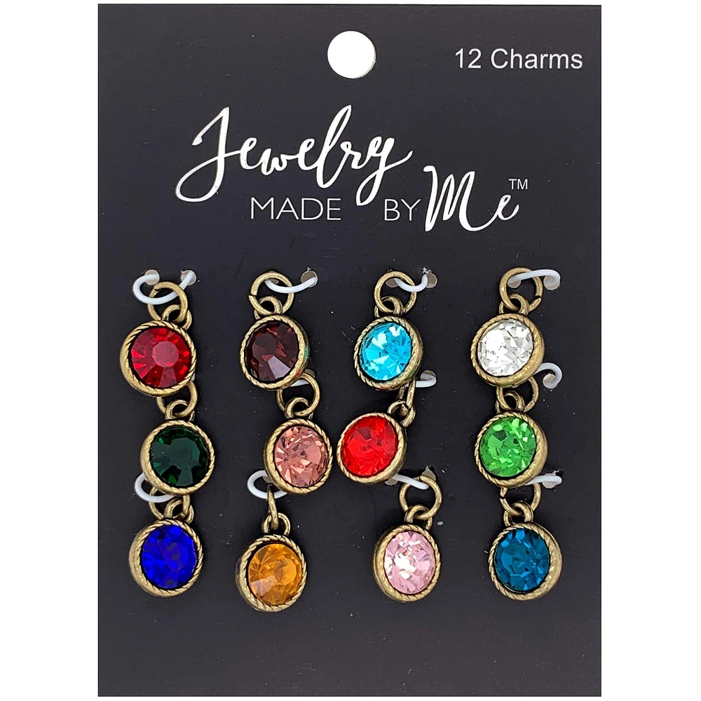 Jewelry Made By Me Birthstones Charms, 12ct.