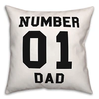 Number 1 Dad Indoor/Outdoor Pillow