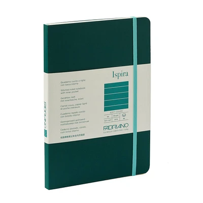 Fabriano® Ispira Green Soft-Cover Lined Notebook