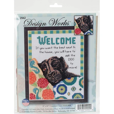 Design Works™ Best Seat Welcome Counted Cross Stitch Kit