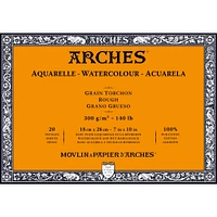 12 Pack: Arches® Rough Watercolor Block, 7" x 10"
