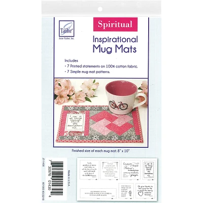 June Tailor® Spiritual Inspirational Cotton Panel Mug Mat Kit