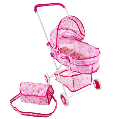 Toy Time Deluxe Toy Pram for 18" Baby Dolls