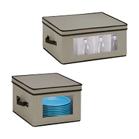 Honey Can Do Gray Window Storage Boxes, 2ct.