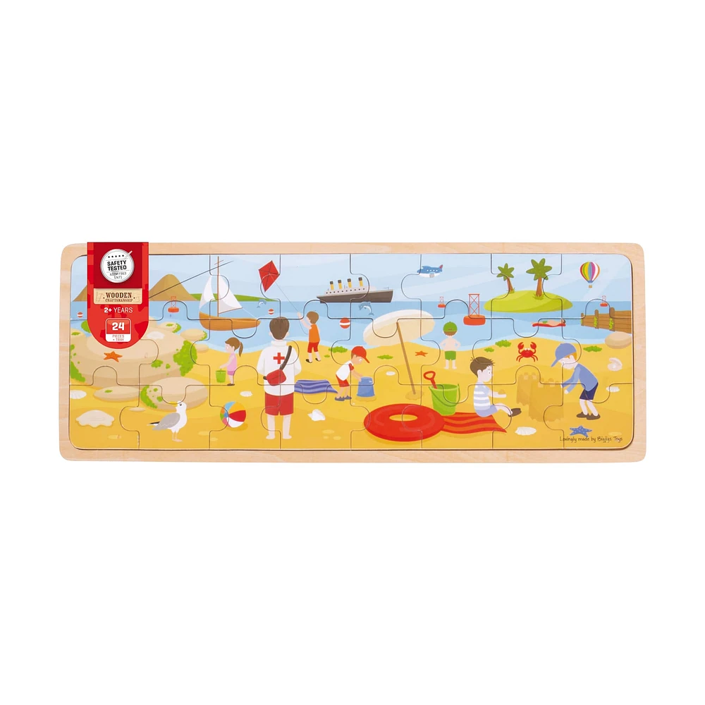 At the Seaside Wooden 24 Piece Tray Puzzle