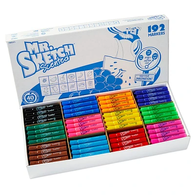 Mr. Sketch® 12 Color Scented Chisel Tip Markers, 192ct.