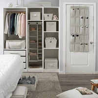 Simplify Gray Boho Collapsible Storage Cube