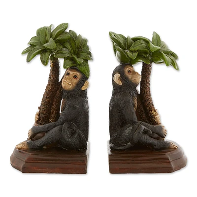 8.5" Decorative Monkey Bookends