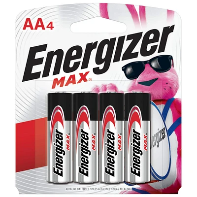 Energizer® MAX AA Household Batteries, 4ct.