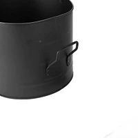 Mind Reader Large Fireplace Bucket with Handle