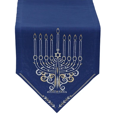 DII® 68" Menorah Embroidered Table Runner