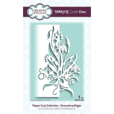 Creative Expressions Paper Cuts Snowdrops Edger Craft Dies