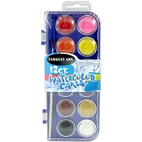 Sargent Art® 12 Color Watercolor Set with Brush, 6ct.