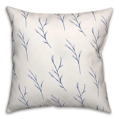 Coastal Plant Pattern 18" x 18" Indoor / Outdoor Pillow