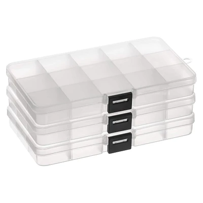 6 Packs: 3 ct. (18 total) Small Clear Bead Storage Cases by Bead Landing™