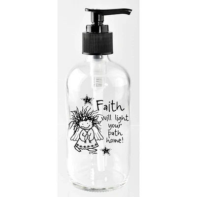 Marci Art 8oz. Faith Will Light Your Path Soap Dispenser