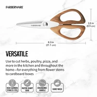 Farberware Faux Pecan All Purpose Shears