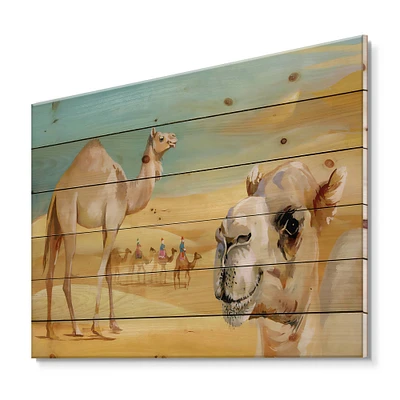 Designart - Camels In The Desert