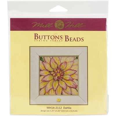 Mill Hill® Buttons & Beads Dahlia Counted Cross Stitch Kit