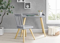 Delta Children Gray & Natural Essex Desk & Chair Set