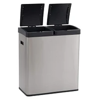 Household Essentials Dual Compartment Trash Can with Motion Sensor