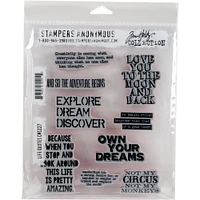 Stampers Anonymous Tim Holtz® Life Quotes Cling Stamps